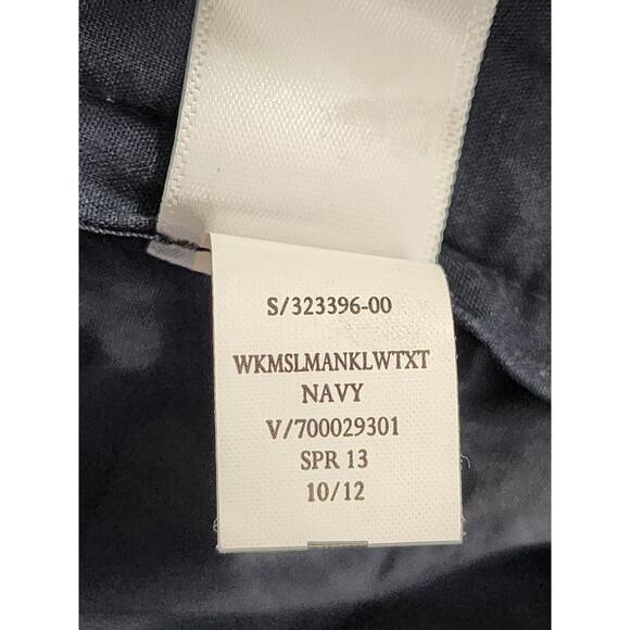 Banana Republic Martin Fit Stretch Wool Trouser Pants Size 6 Blue Office Career - Picture 8 of 13